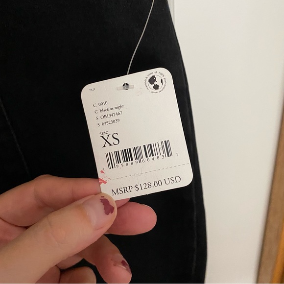 Free People Light My Fire Jumpsuit in Black As Night Size XS - Picture 4 of 16